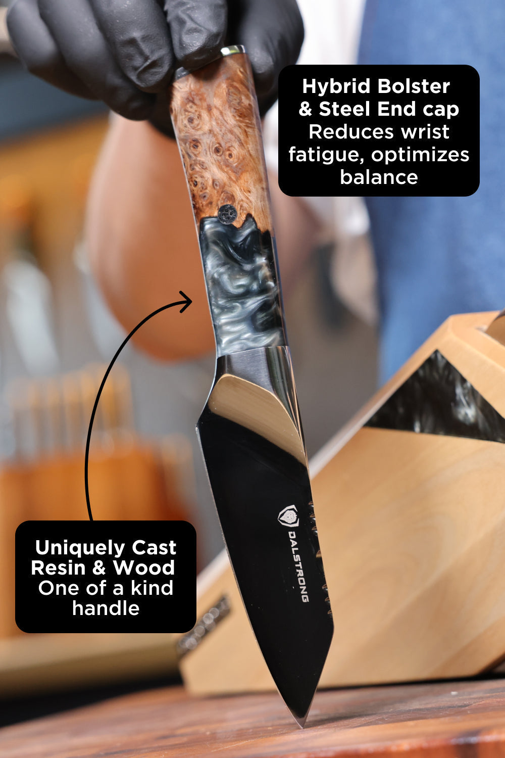 Knife Block Set | 5-Piece | Valhalla Series | Ravenstone Edition | Dalstrong ©