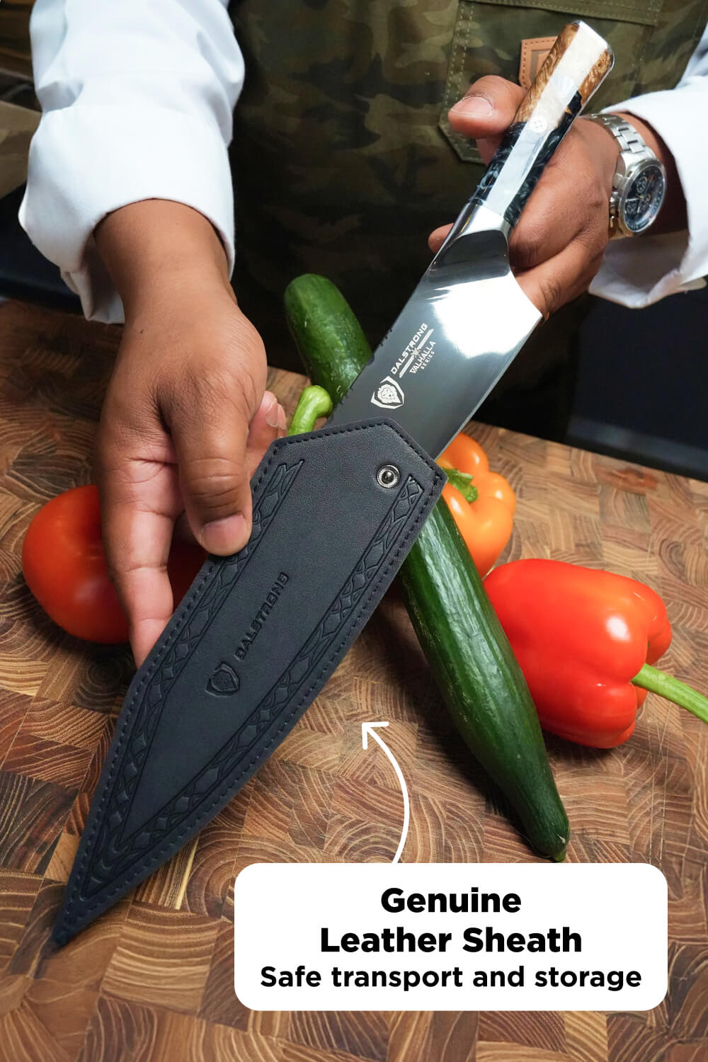Chef's Knife 8" | Valhalla Series | Ravenstone Edition | Dalstrong ©