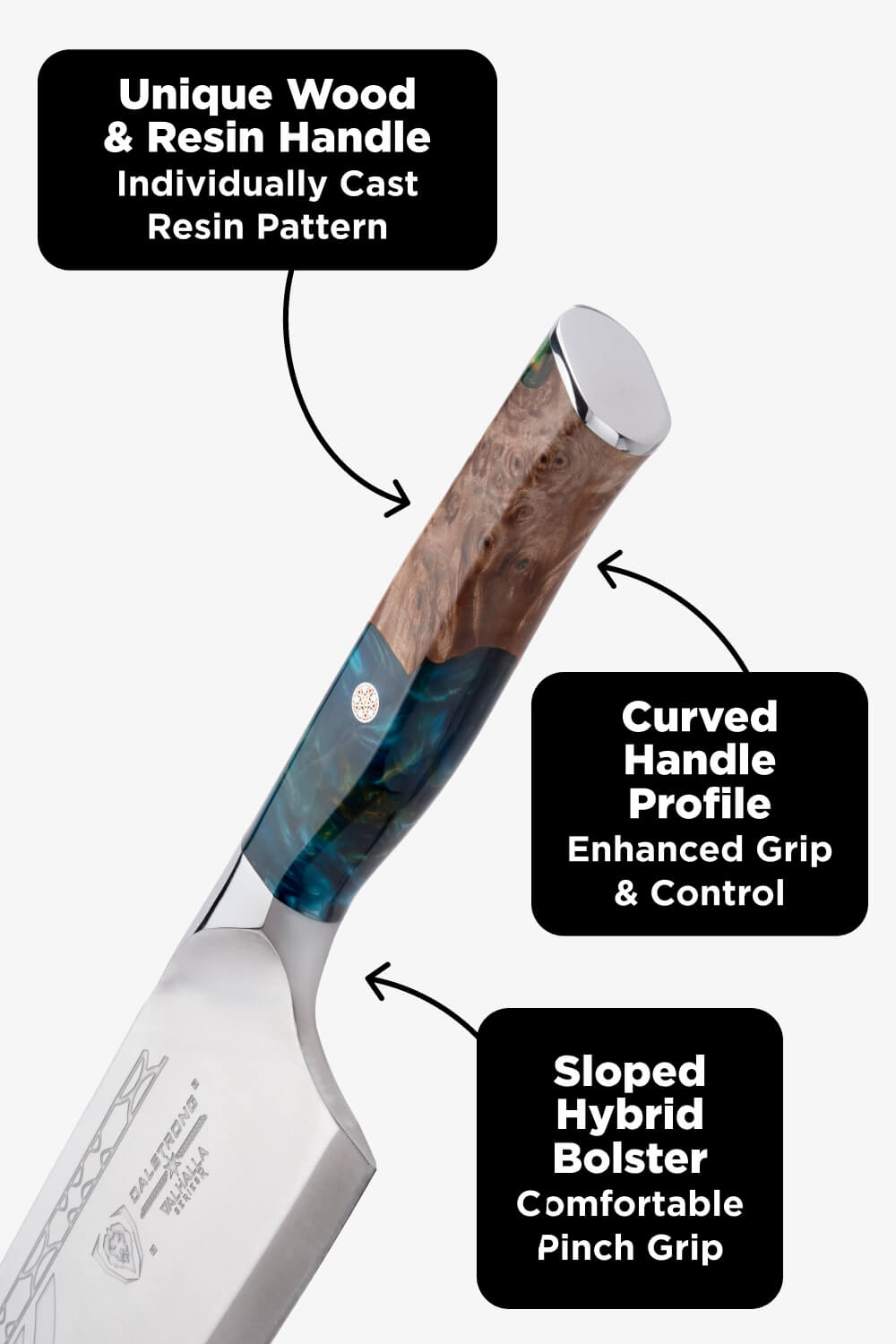 Annihilator Meat Cleaver with Stand 14" | Valhalla Series | Dalstrong ©