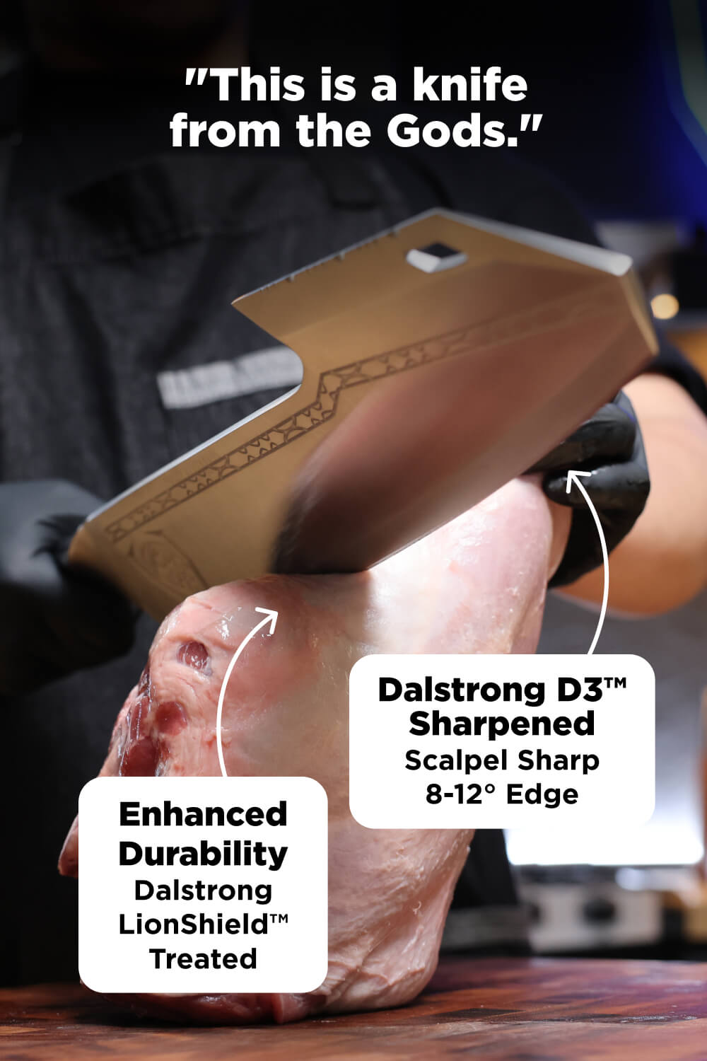 Annihilator Meat Cleaver with Stand 14" | Valhalla Series | Dalstrong ©