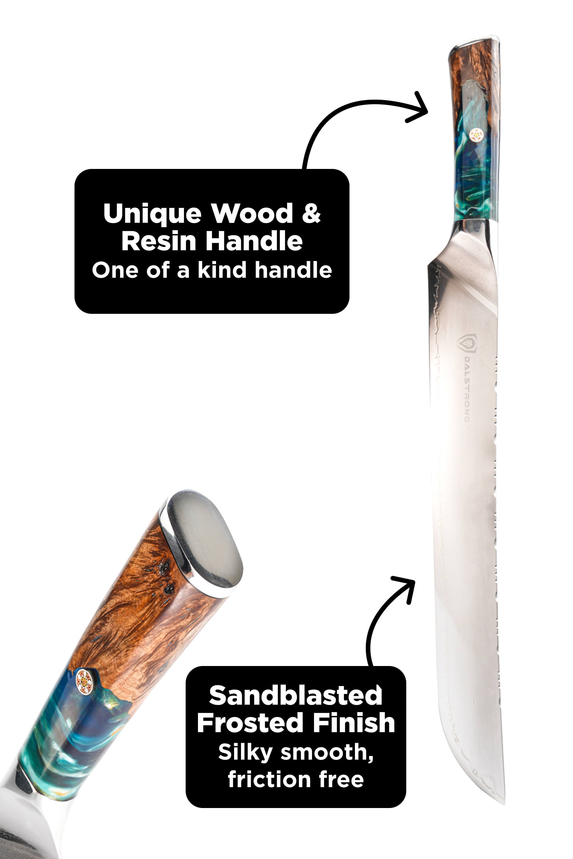 Slicing & Carving Knife 12" | Green Handle | Valhalla Series | Dalstrong ©
