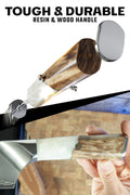 Chef's Knife 8" | Glacial White Resin & Wood Handle | Valhalla Series | Dalstrong ©