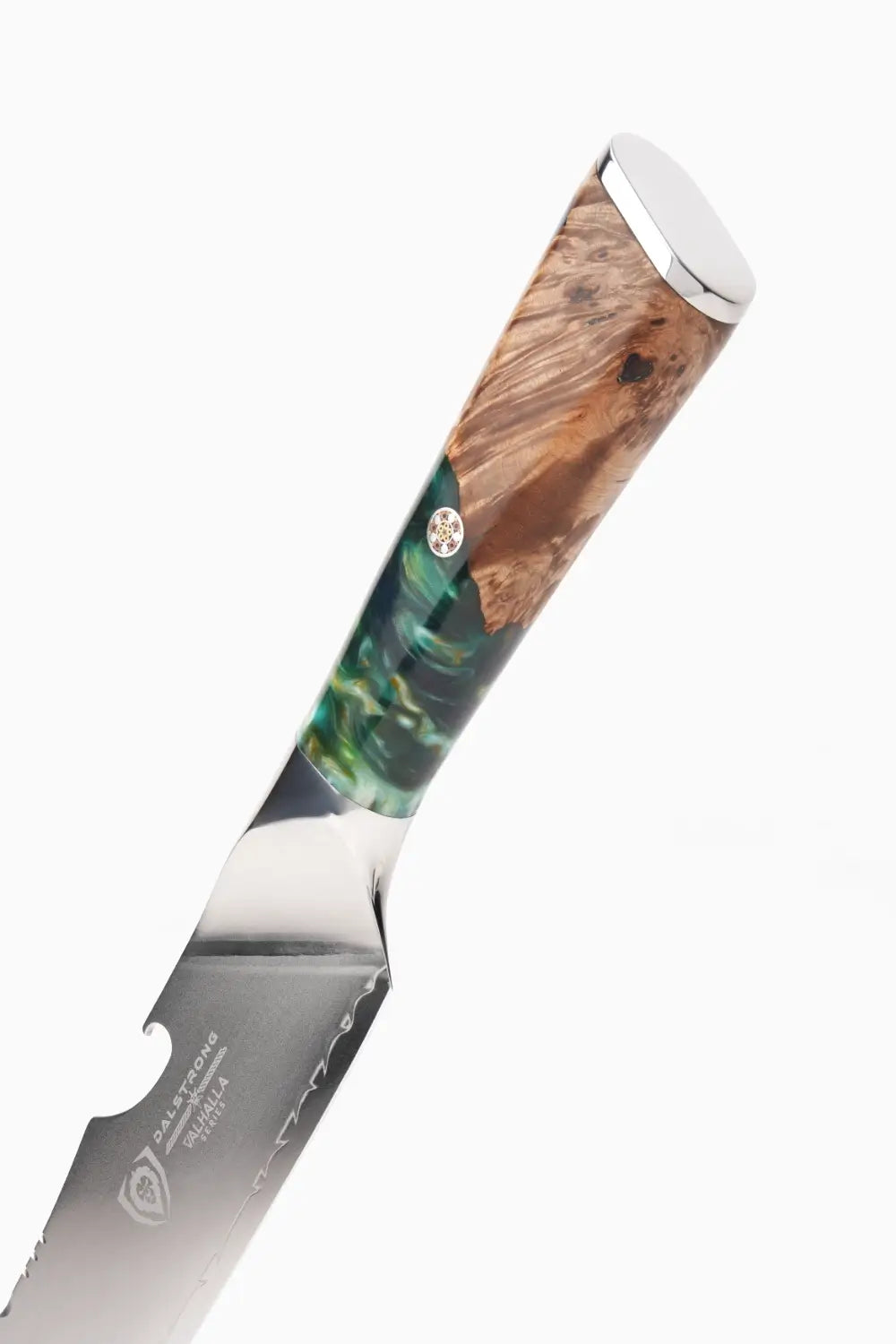 Pitmaster Knife 8" | Forked Tip & Bottle Opener | Valhalla Series | Dalstrong ©