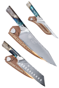 Valhalla Pro | 9.5" Chef Knife + 7" Santoku Knife + 6.5" Fillet Knife