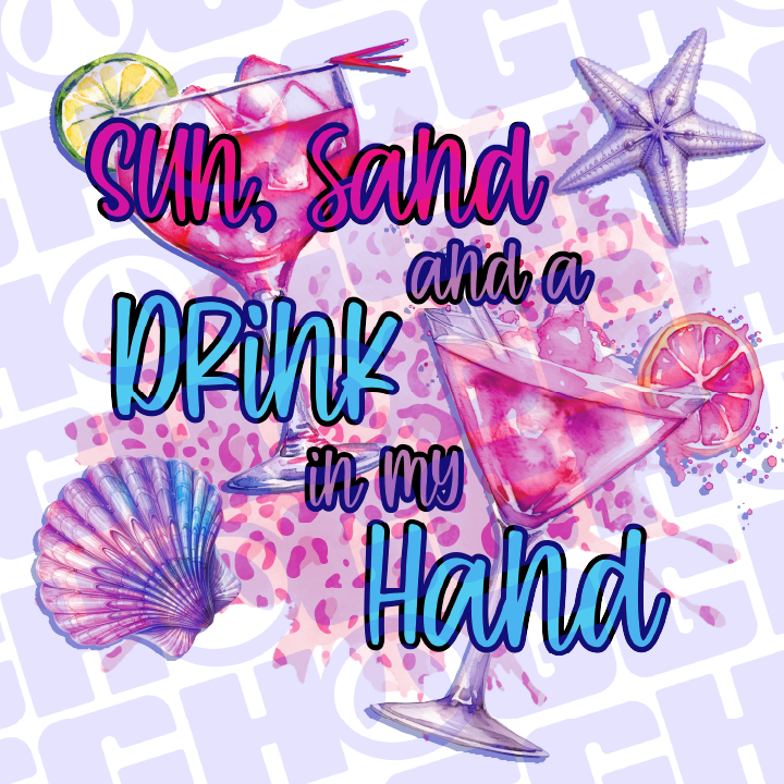 Multi Product Use - Digital Sublimation Designs - Vibrant Beach