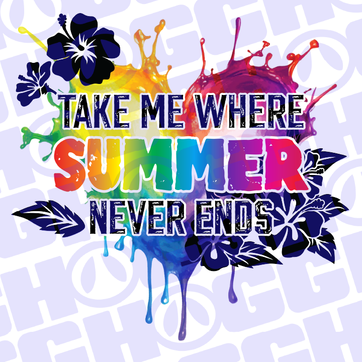 Multi Product Use - Digital Sublimation Designs - Vibrant Beach