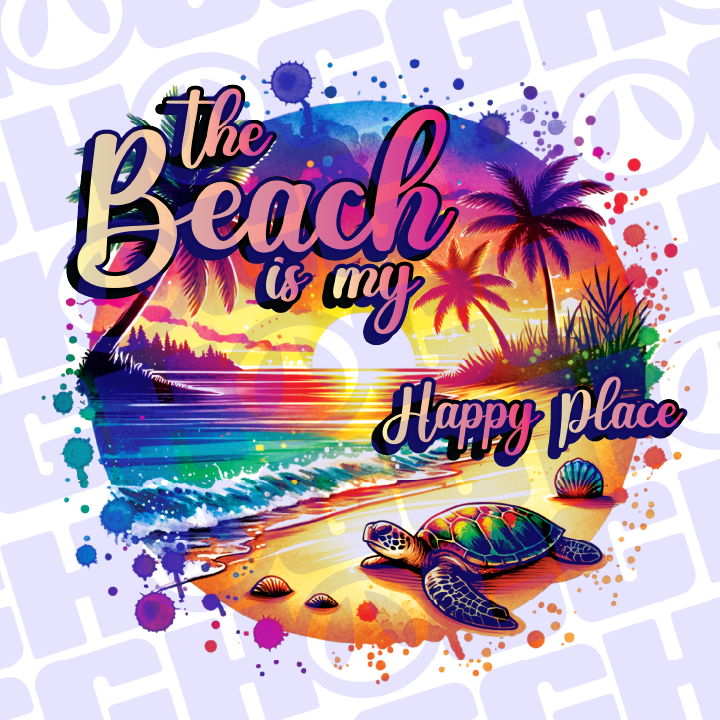 Multi Product Use - Digital Sublimation Designs - Vibrant Beach