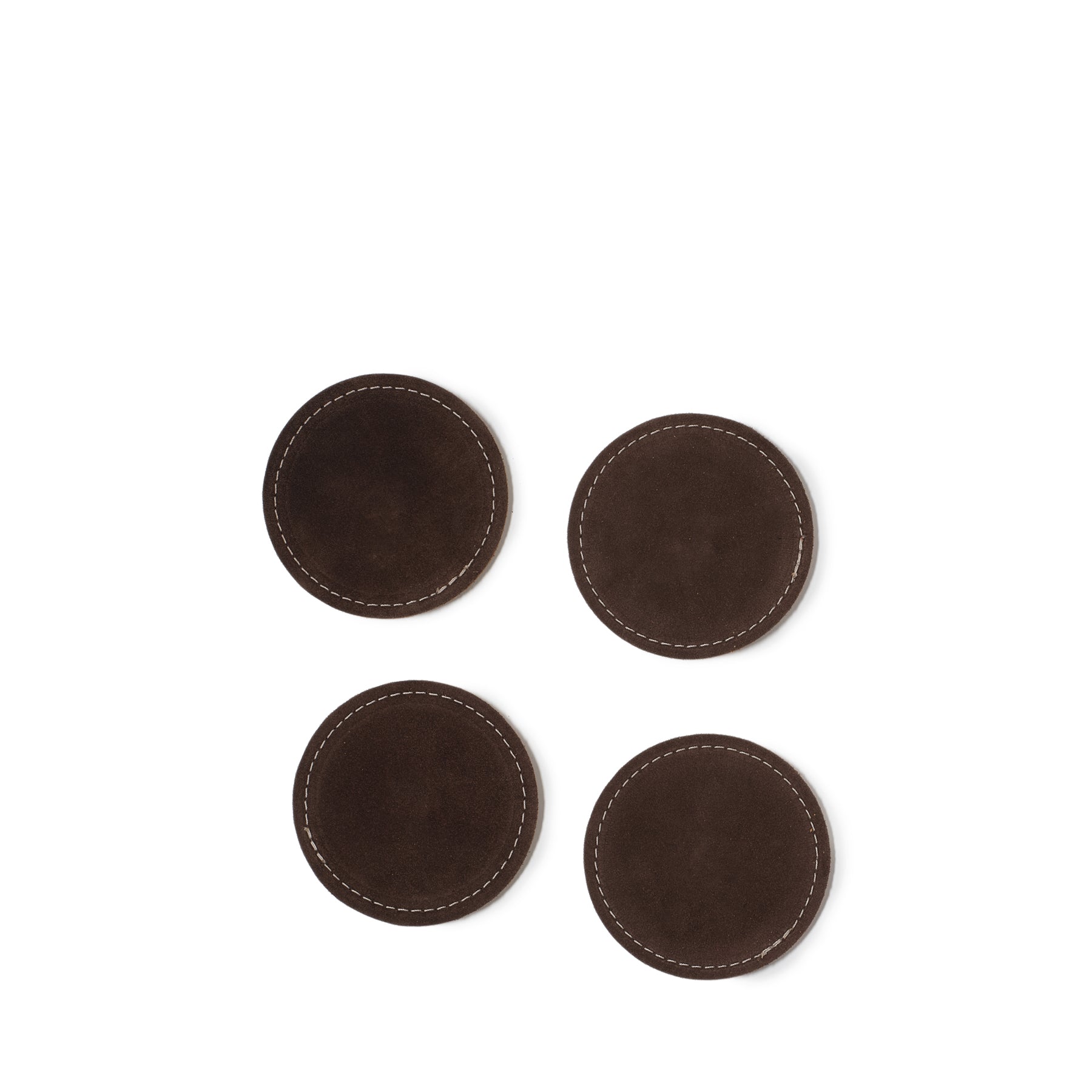 Suede Coaster in Chocolate (Set of 4)