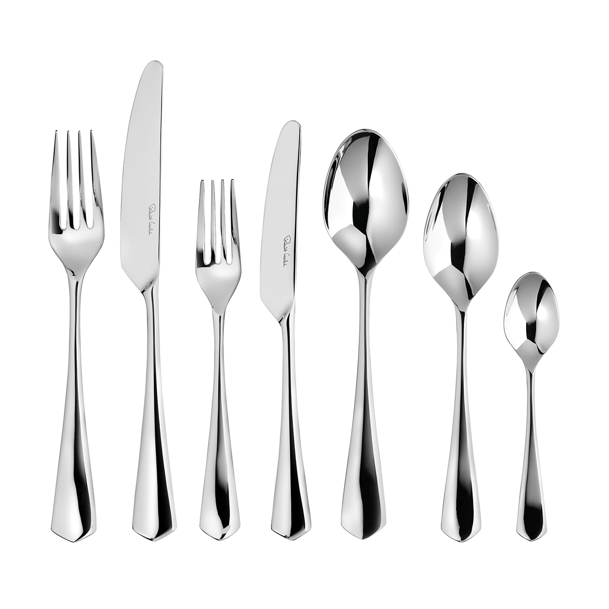 Westbury Bright Cutlery Set, 96 Piece for 12 People - 12 Free Steak Knives