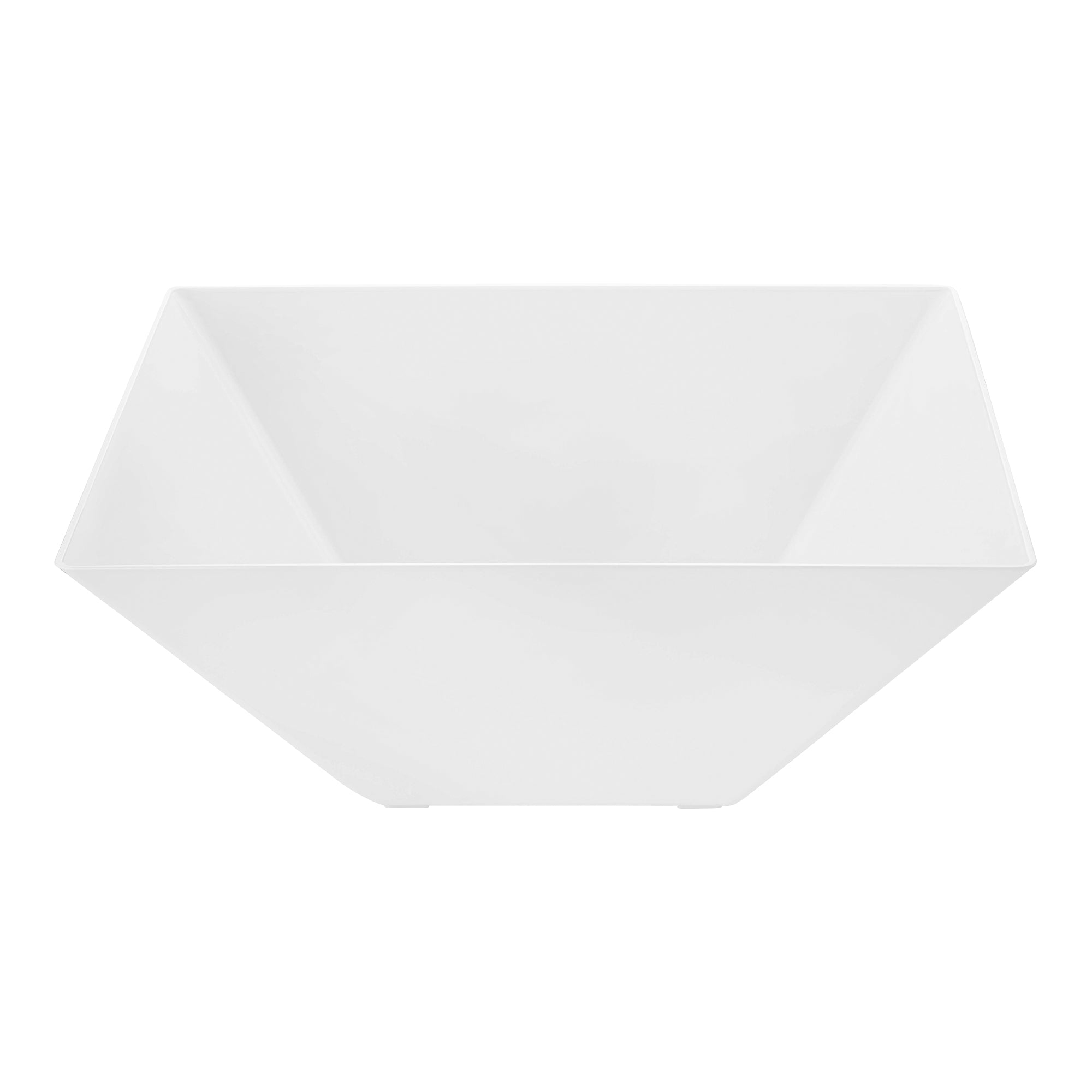 White Square Plastic Serving Bowls (4 qt.)
