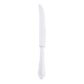 White Baroque Disposable Plastic Dinner Knives