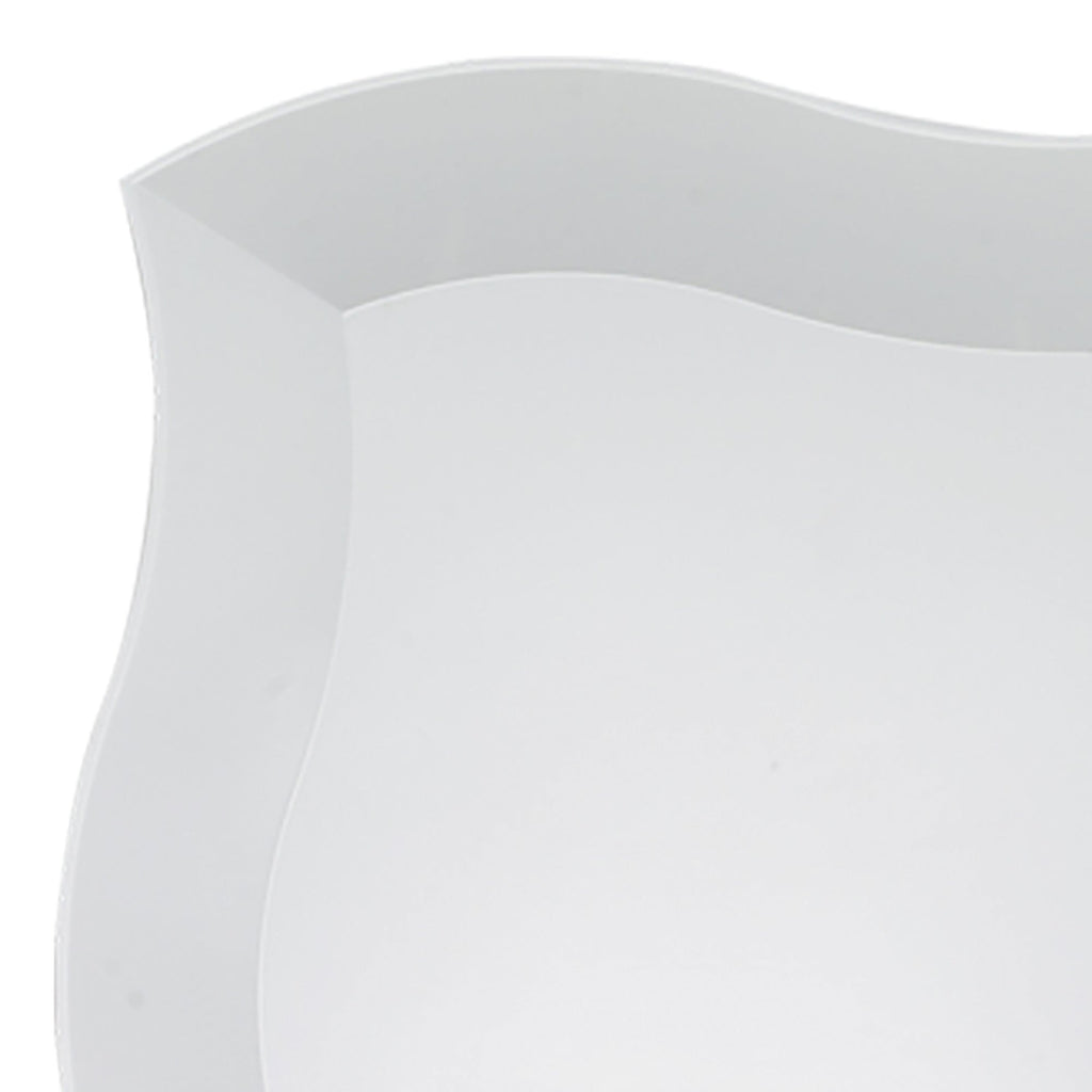 White Wave Plastic Dinner Plates (10")