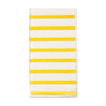 White with Gold Stripes Paper Dinner Napkins