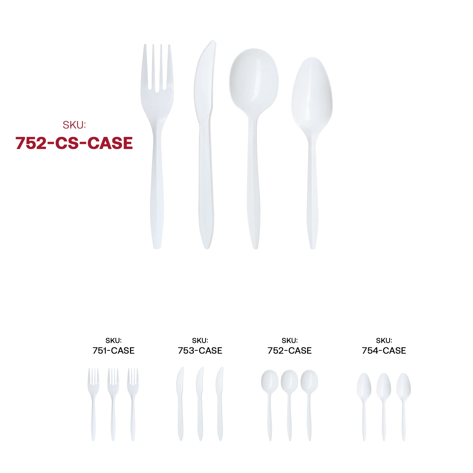 Medium Weight Disposable Cutlery Set