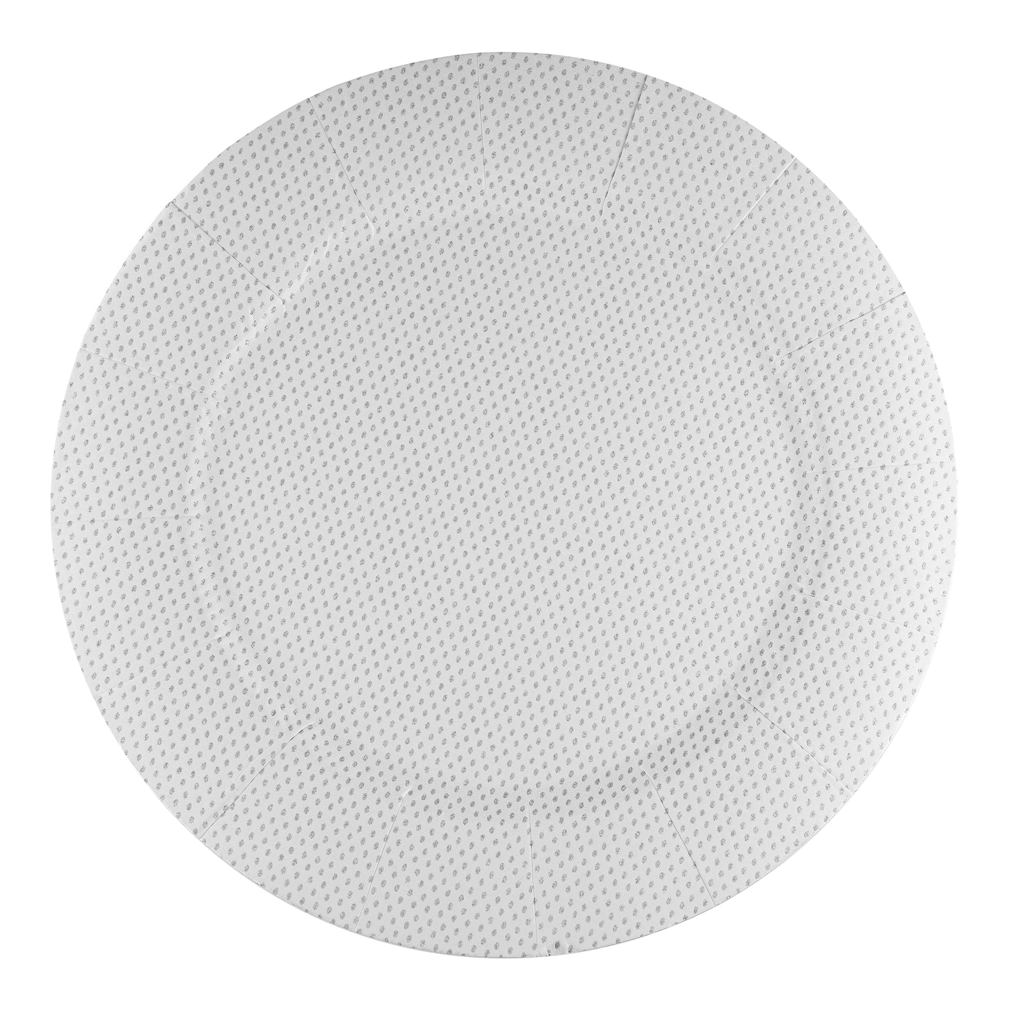 Glitz White Round Disposable Paper Charger Plates (13")