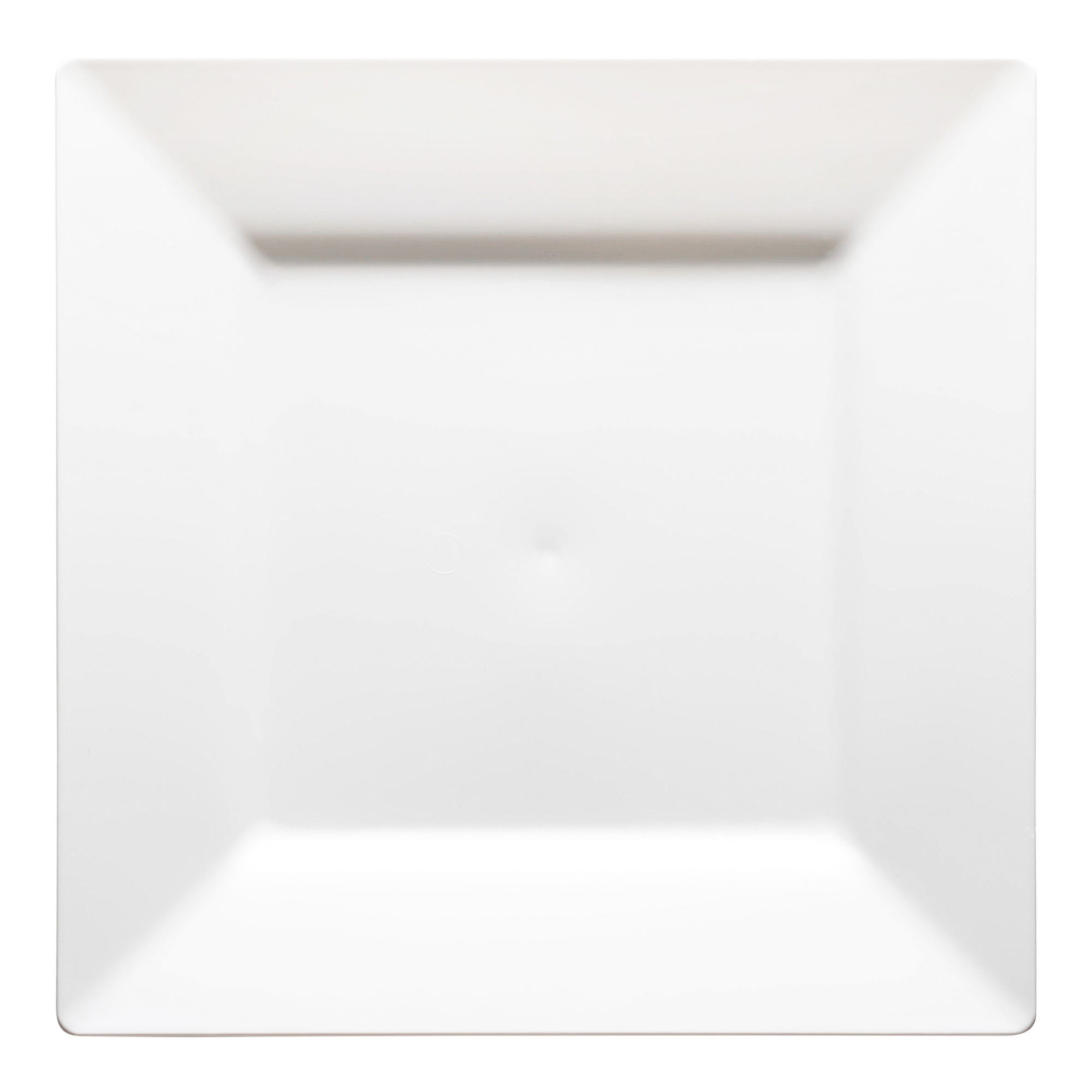 White Square Plastic Dinner Plates (10.25")