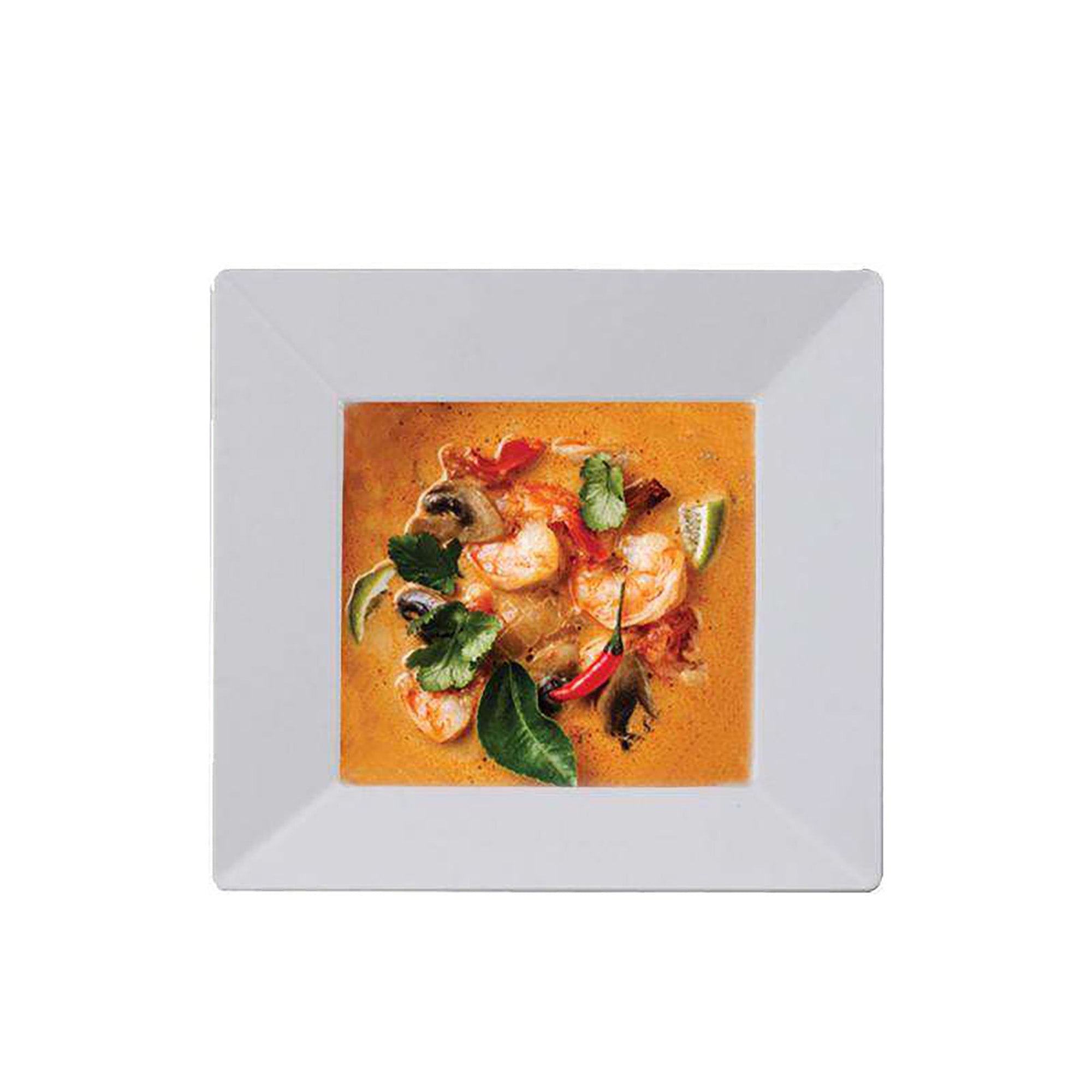 White Square Plastic Soup Bowls (12 oz.)