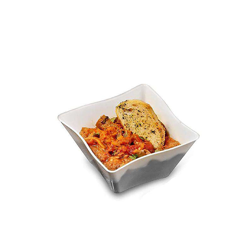 White Wave Plastic Soup Bowls (14 oz.)