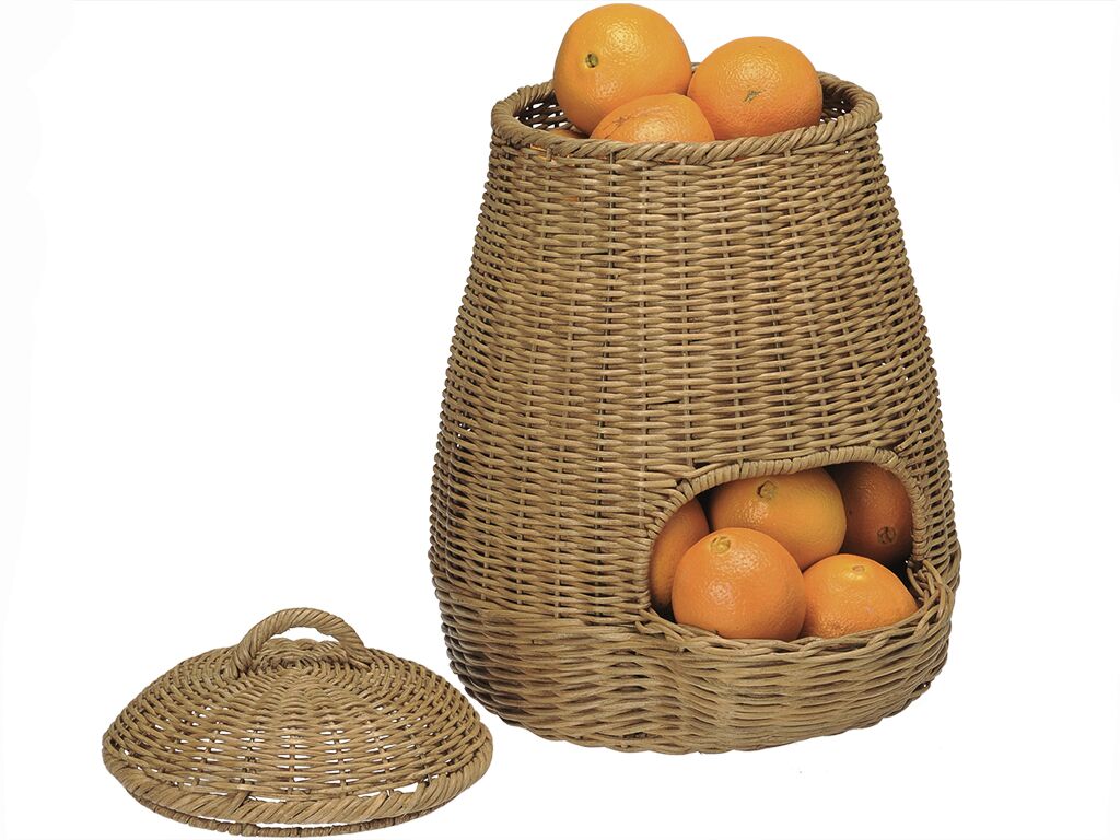 Wicker Potato & Onion Basket - Fruit & Vegetable Storage Basket
