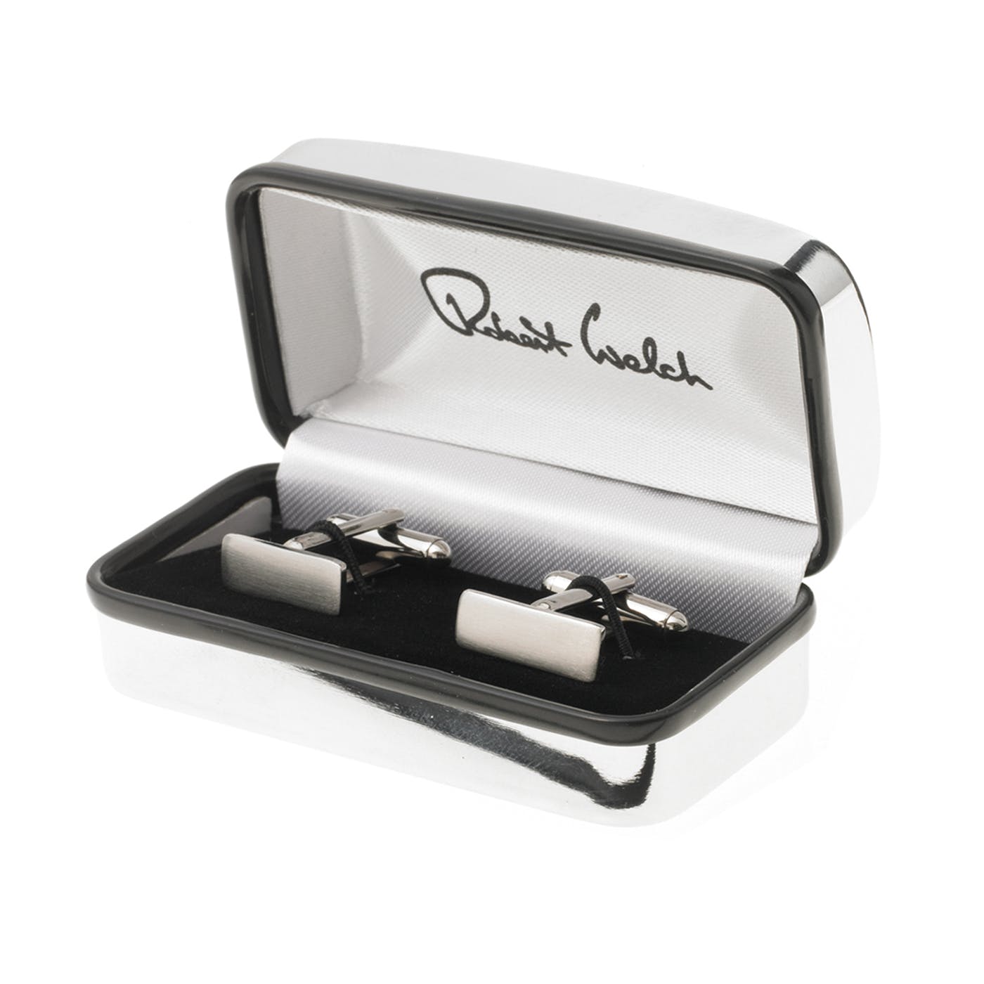 Stainless Steel Rectangular Cufflinks (Satin)