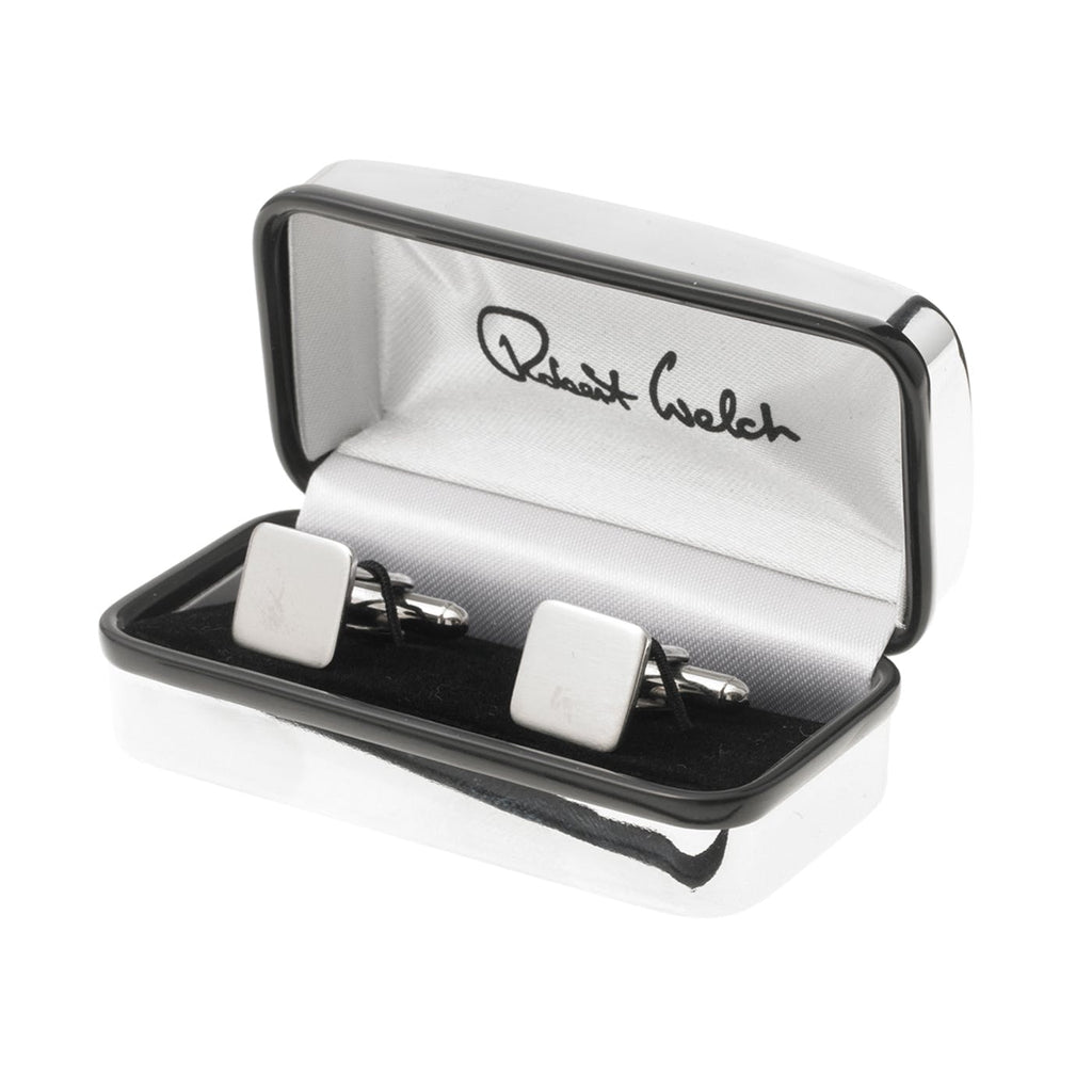 Stainless Steel Square Cufflinks (Satin)