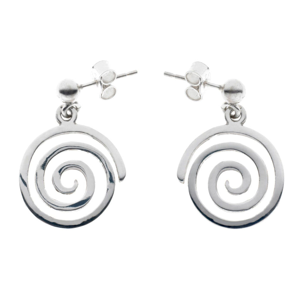 Spiral Drop Necklace and Drop Earrings Set (Small pendant)