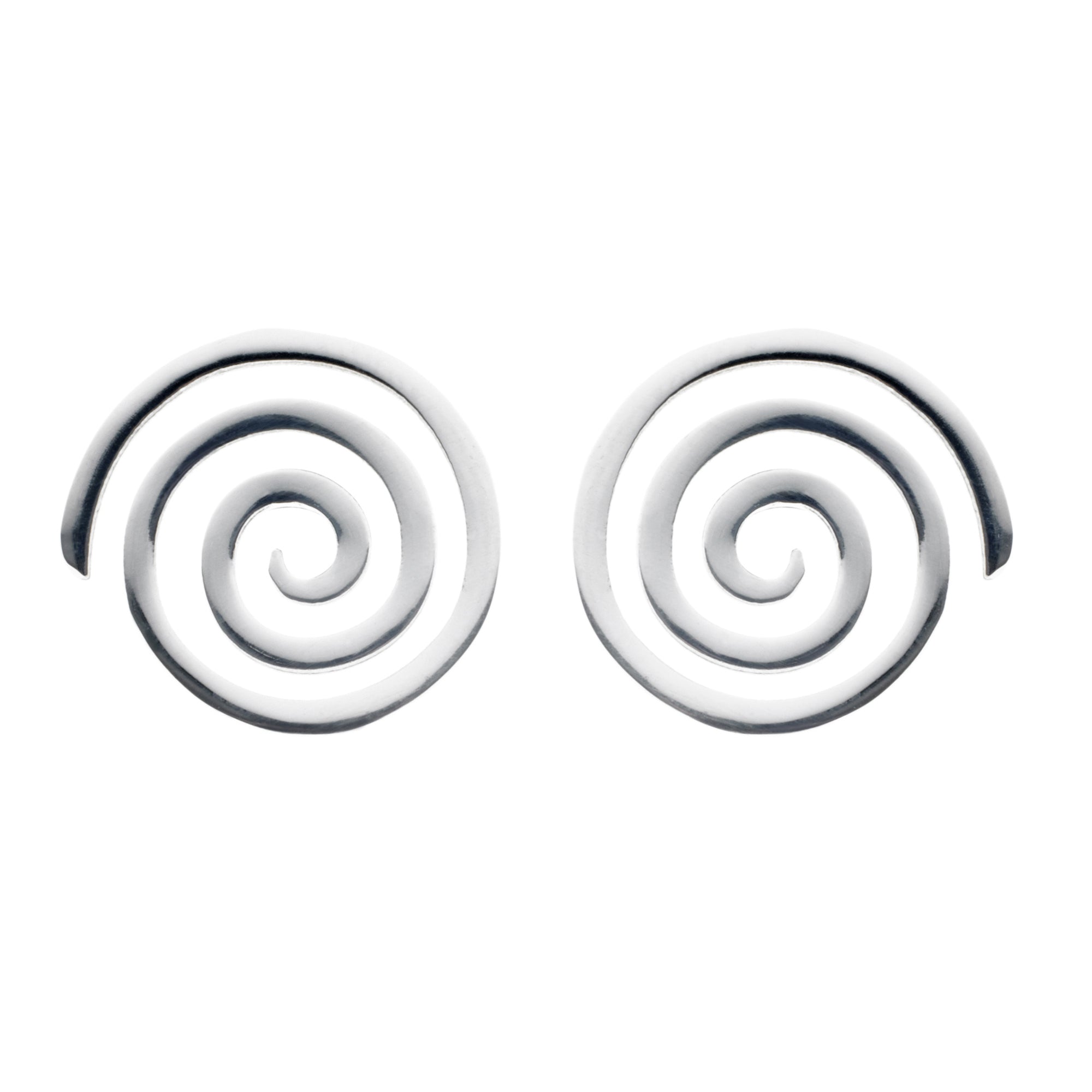 Spiral Necklace and Stud Earrings Set (Large pendant)