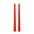 Red Dinner Candle 25cm, Set of 2