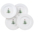 Aynsley Little Robin Christmas Tree Teaplates Set of 4