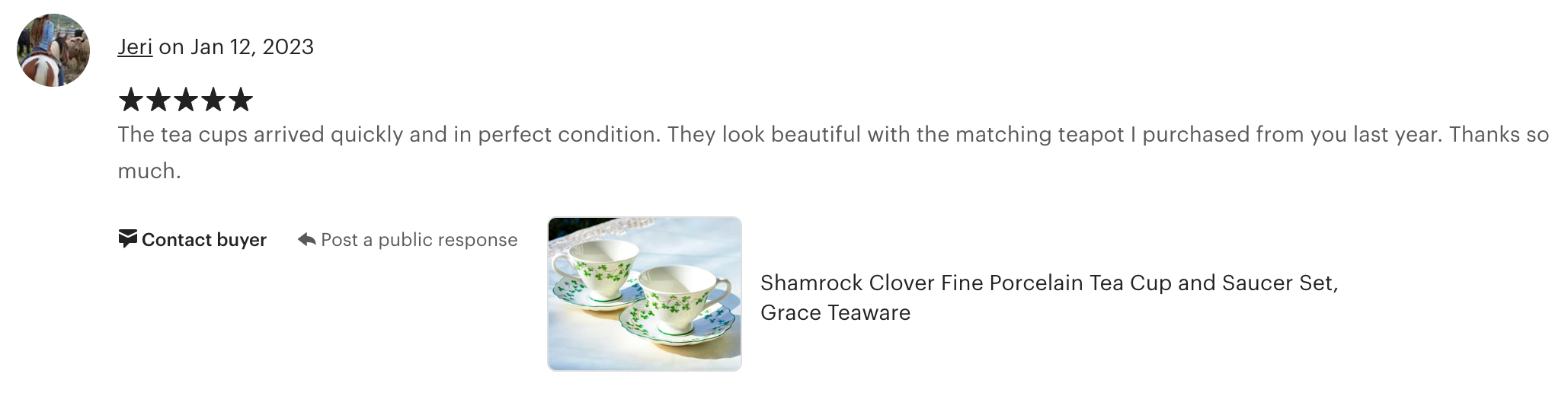 Shamrock Fine Porcelain Tea Cup and Saucer