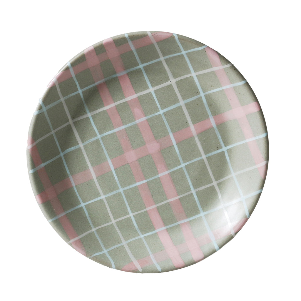 Sage & Blush Check Plate / Cat's Pyjamas