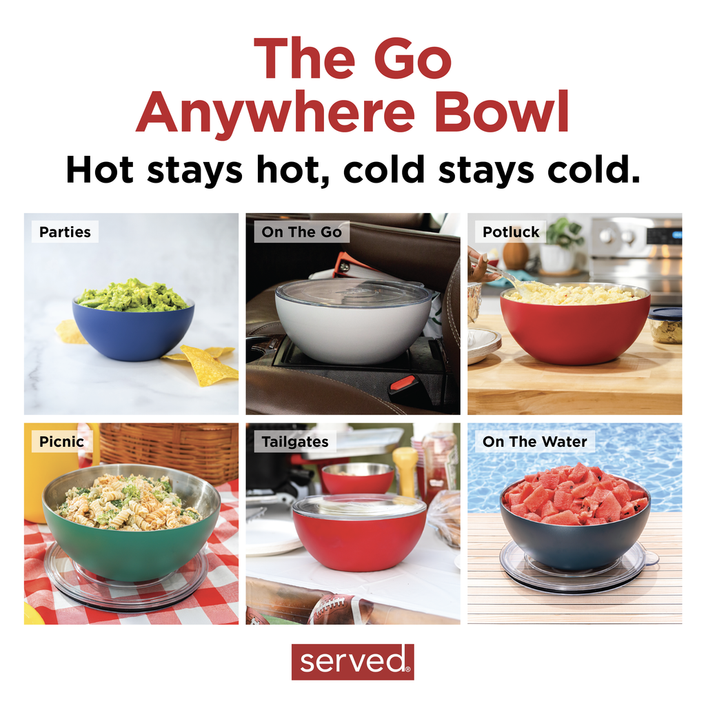 Vacuum-Insulated 3-Quart Serving Bowl in Bone