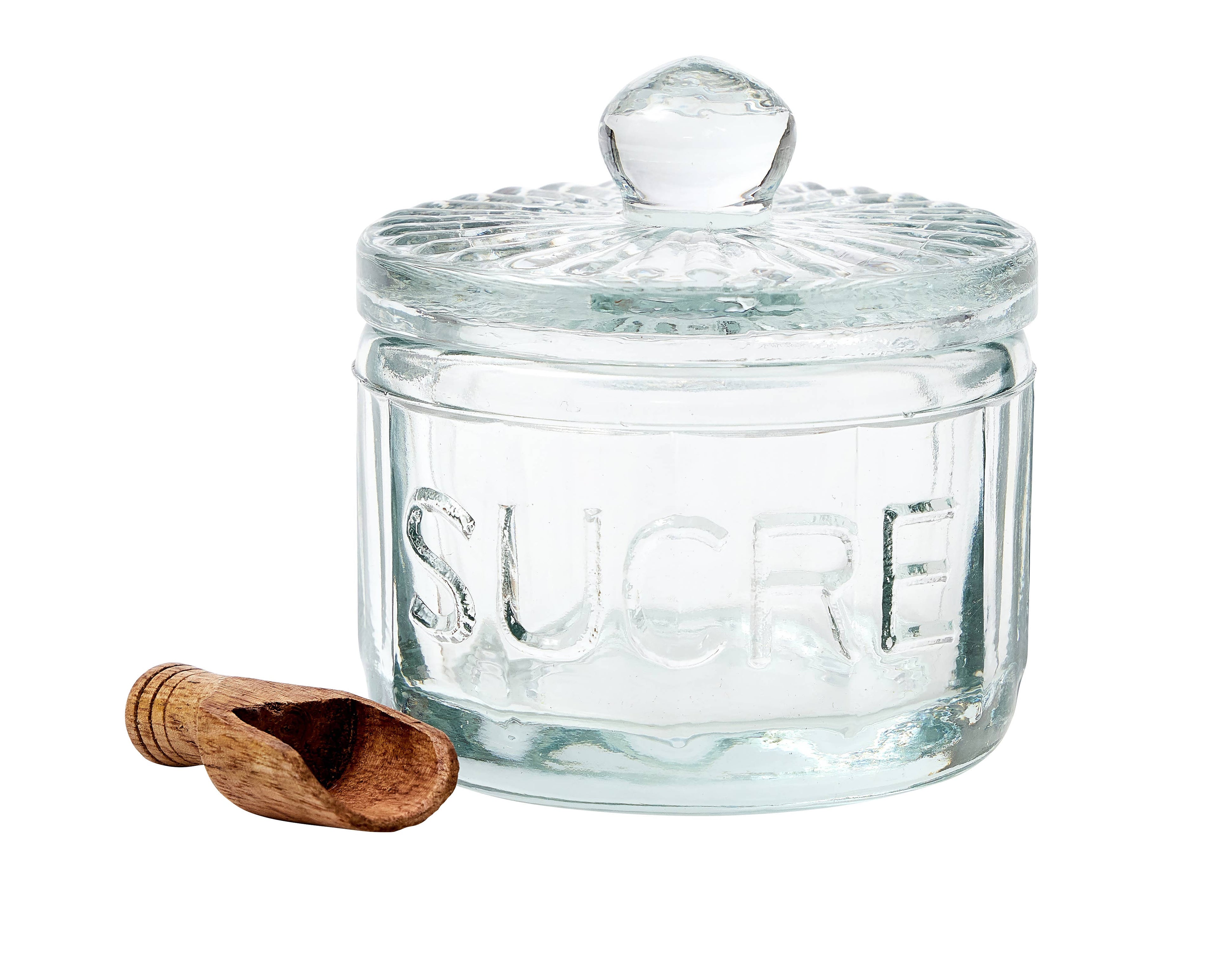 Bistro Glass Sugar Cellar with Scoop