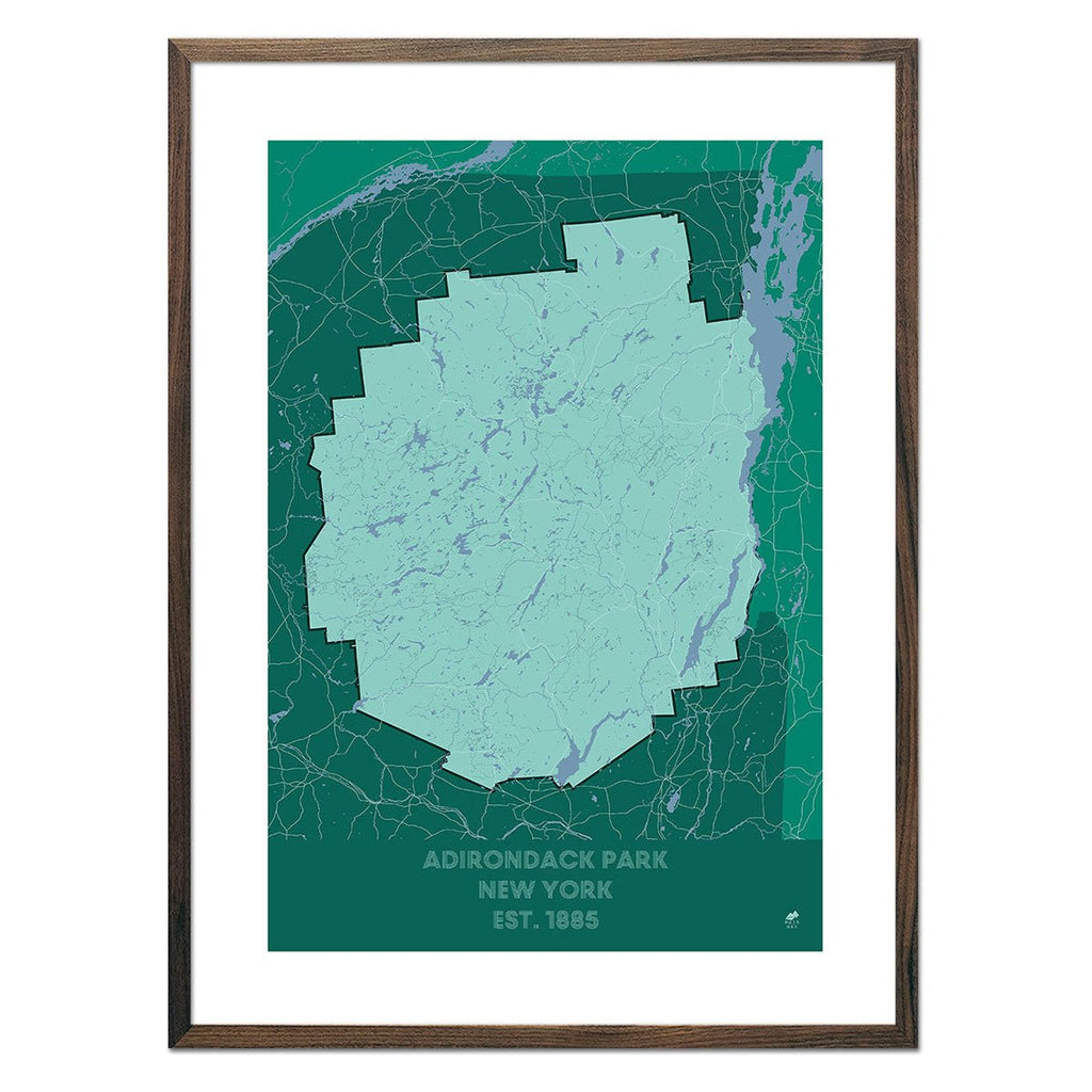 Adirondack Park Map - No Frame