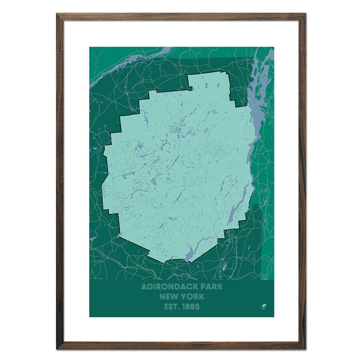Adirondack Park Map - No Frame