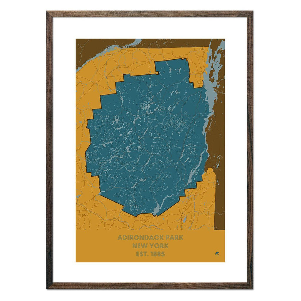 Adirondack Park Map - No Frame