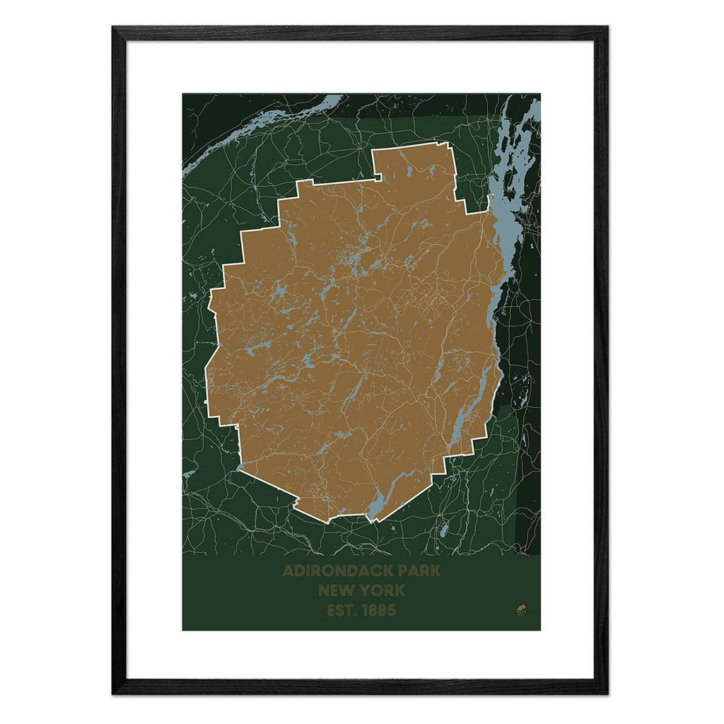 Adirondack Park Map - No Frame