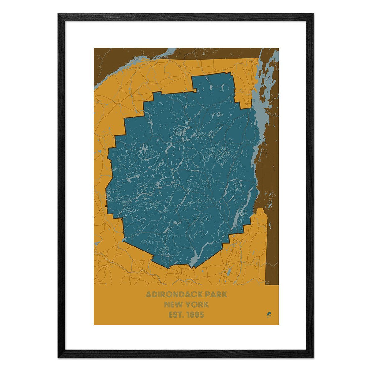 Adirondack Park Map - No Frame