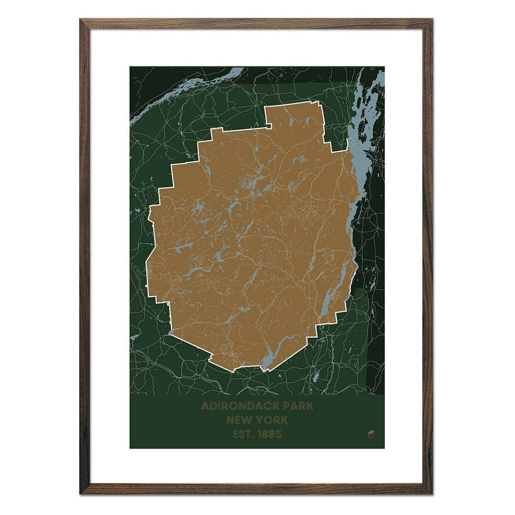 Adirondack Park Map - No Frame