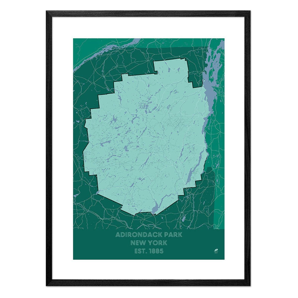 Adirondack Park Map - No Frame