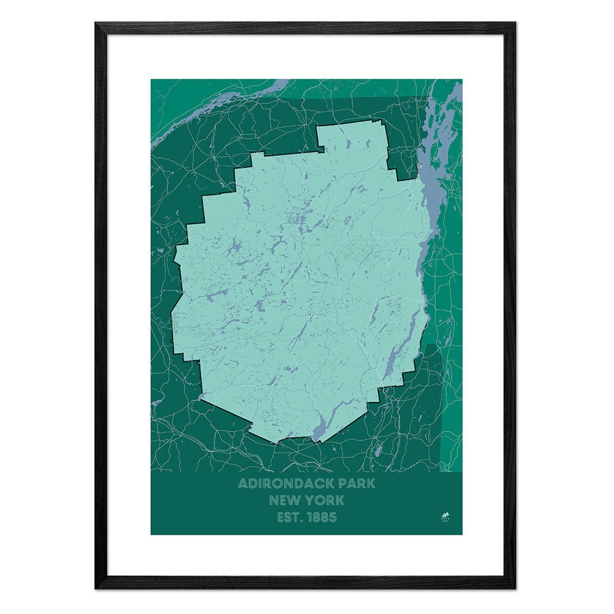 Adirondack Park Map - No Frame