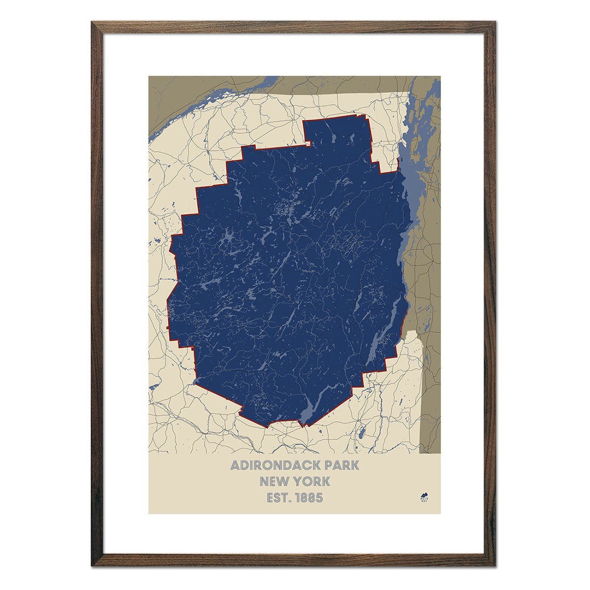 Adirondack Park Map - No Frame