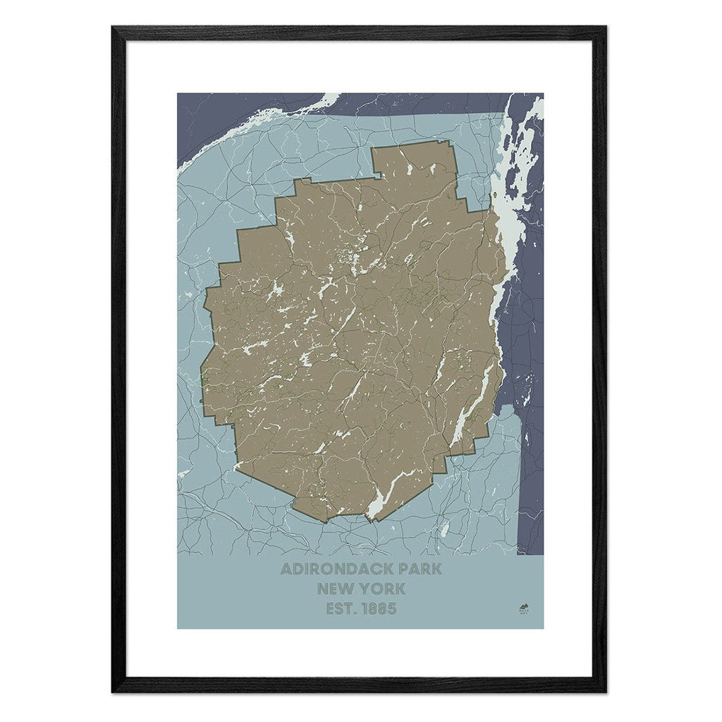 Adirondack Park Map - No Frame