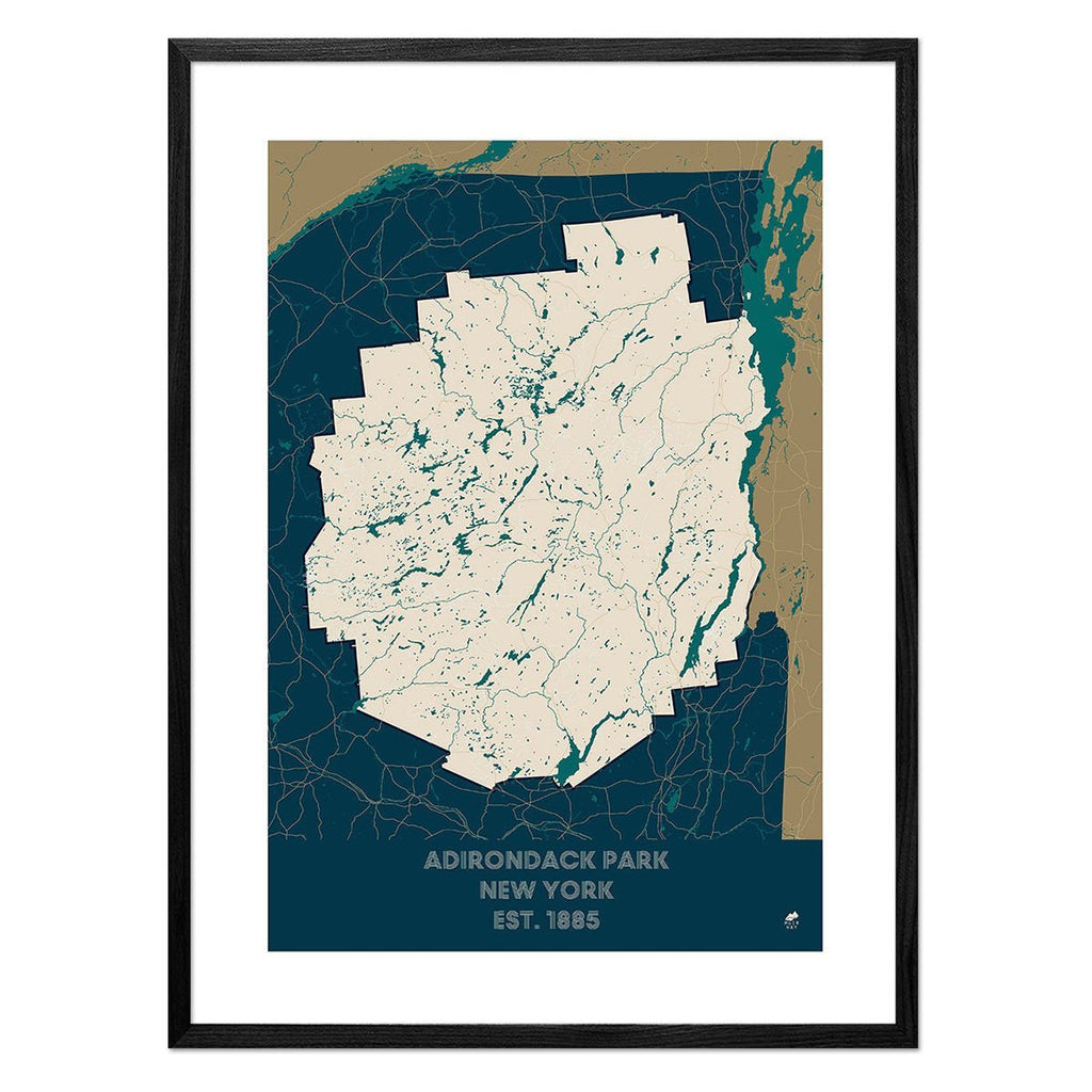 Adirondack Park Map - No Frame