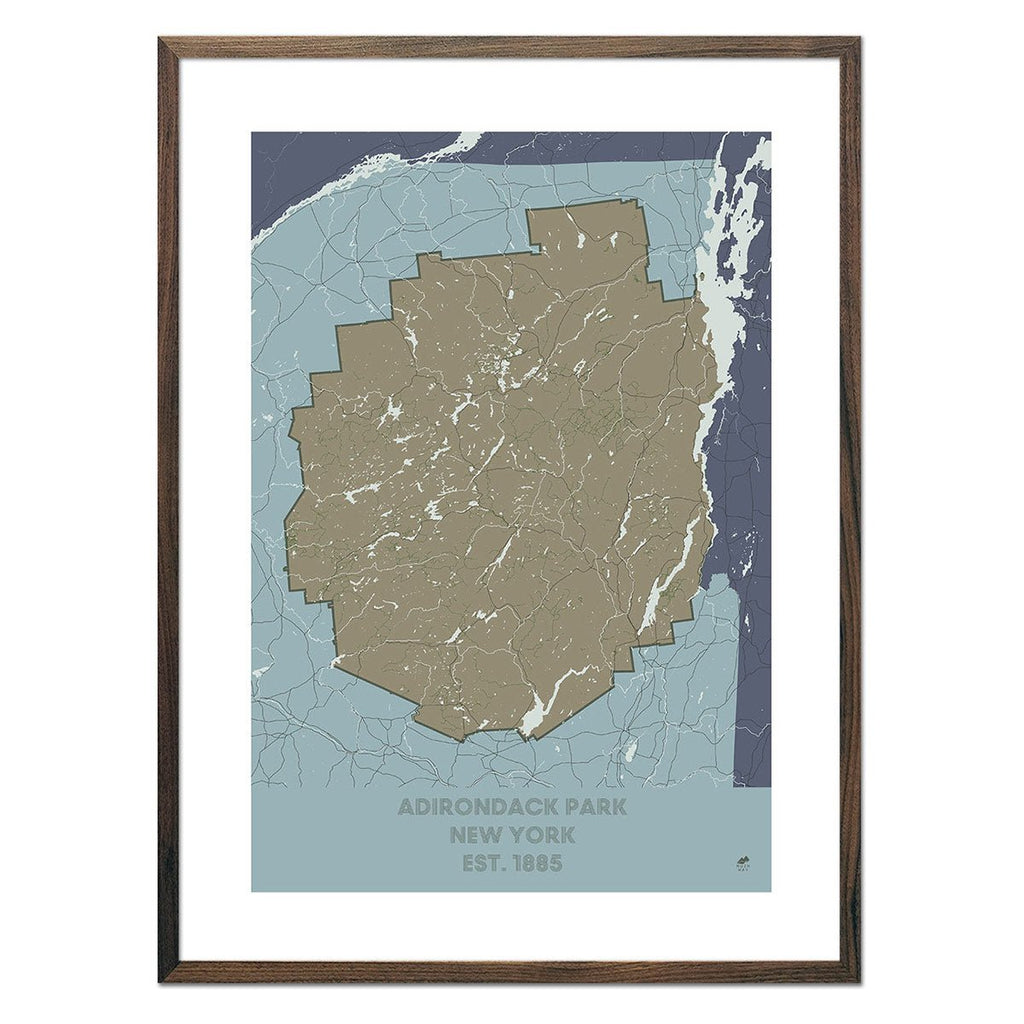 Adirondack Park Map - No Frame