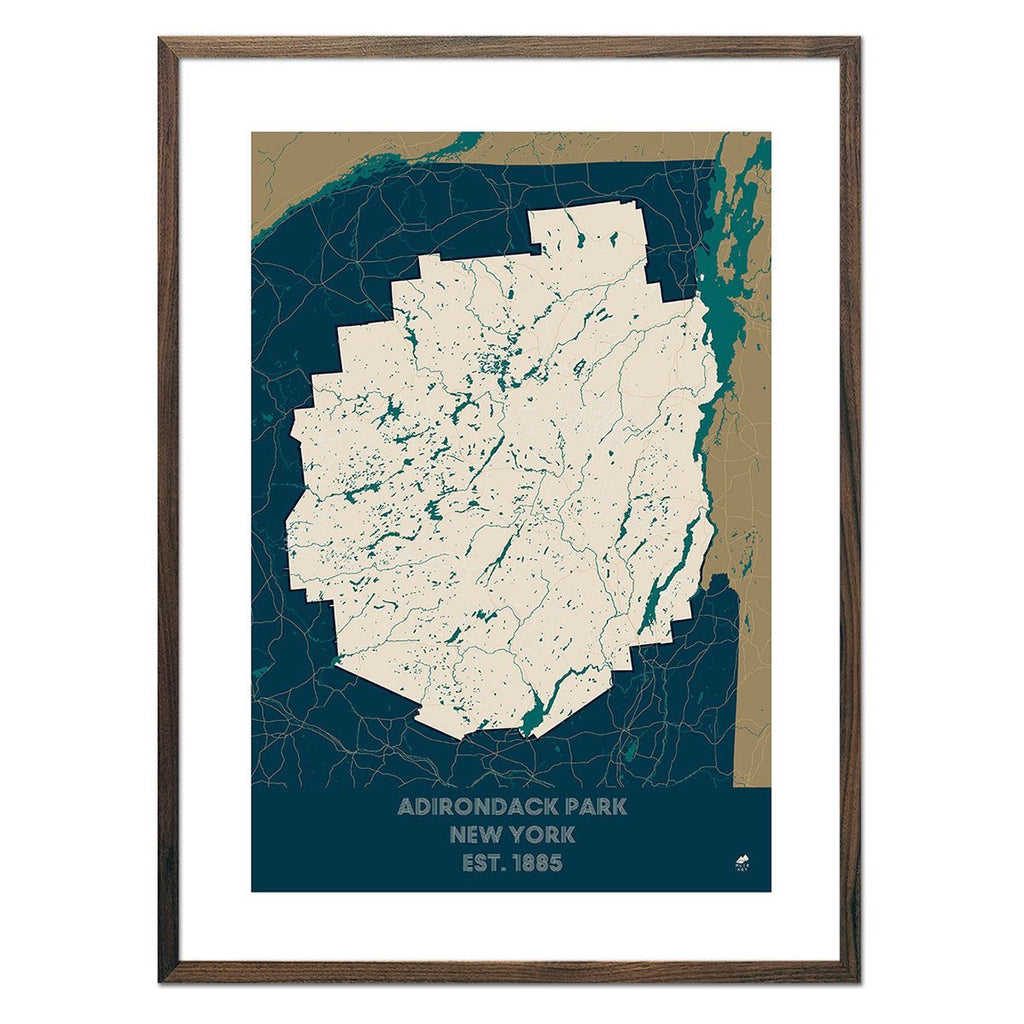 Adirondack Park Map - No Frame