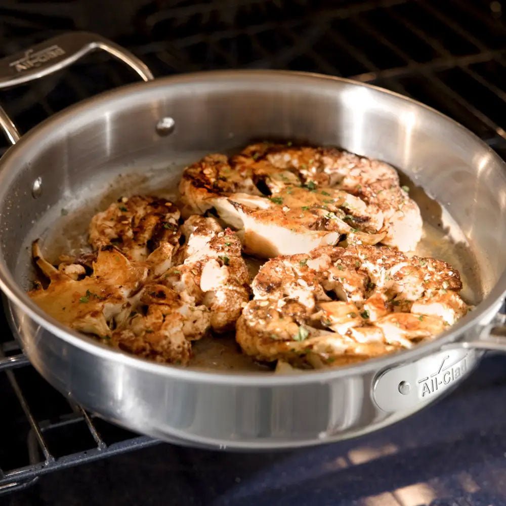 All-Clad G5 Graphite Core Stainless Steel 5-ply 3qt (2.8L) Sauté Pan with Lid