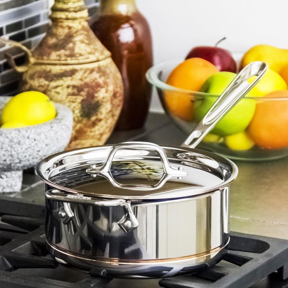 All-Clad Copper Core Stainless Saucepan with Lid