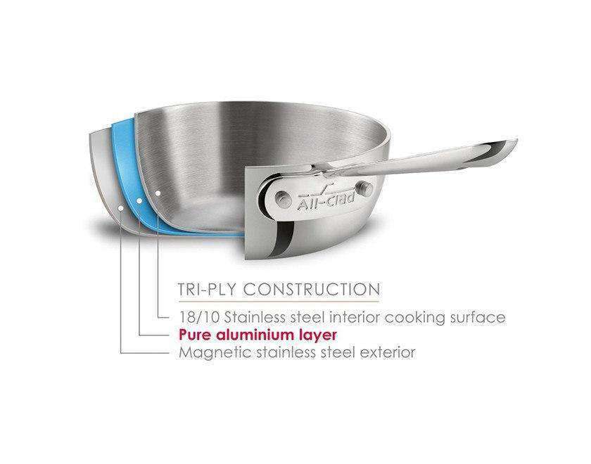 All-Clad D3 Stainless Steel Cookware Set - 10 Piece