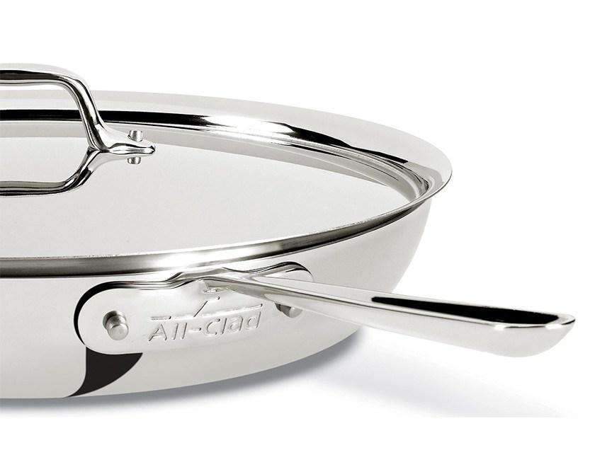 All-Clad D3 Stainless Steel Fry Pan With Lid